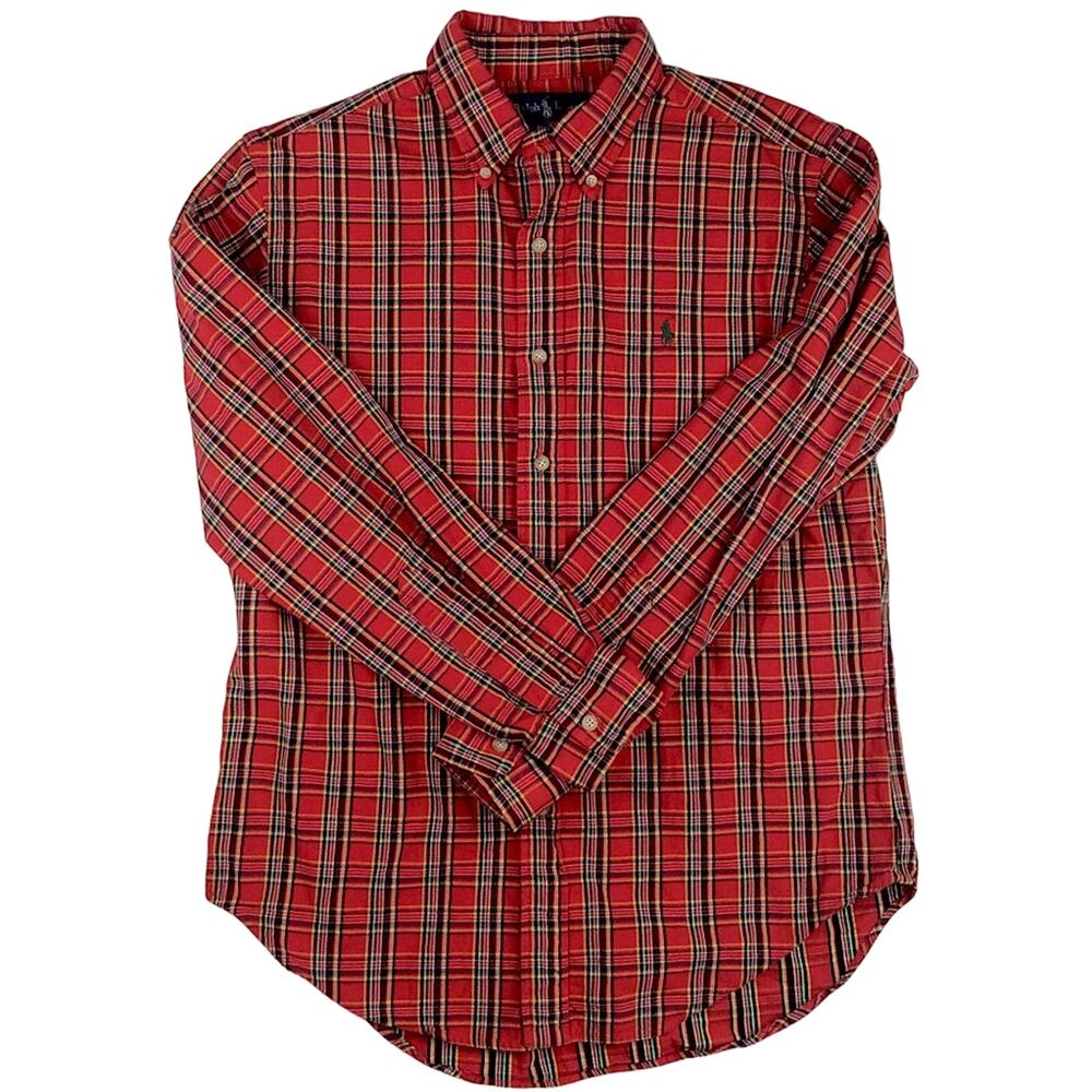 Ralph Lauren Blue Label Tartan Red Plaid Shirt